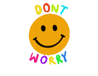 No Worries Smile Sticker by Demic