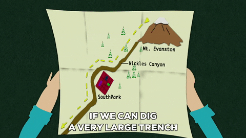 paper map GIF by South Park 