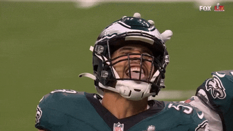 Philadelphia Eagles Tongue GIF by TheDreamTeam 
