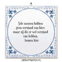 Humor Bier Sticker by Tegelspreuken.nl