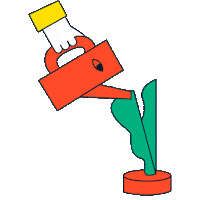 proudcc water life mom plant Sticker