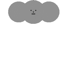 Face Cloud Sticker by STICKY MONSTER LAB