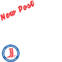 New Post American Hat Sticker by National High School Rodeo