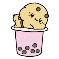 sexy bubble tea Sticker by Aminal Stickers