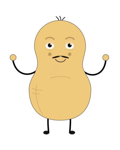 Jump Peanut Sticker