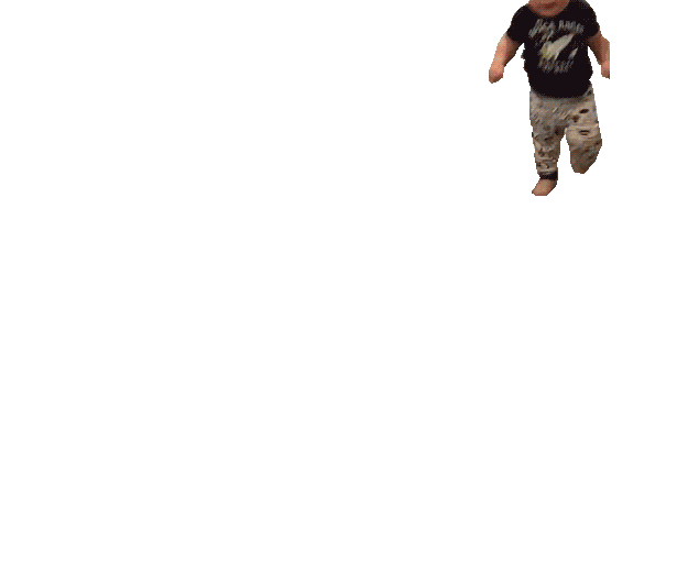 scared baby STICKER