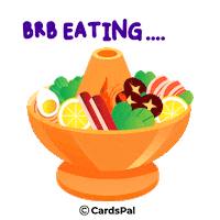 cardspal food eating cny chinese new year Sticker