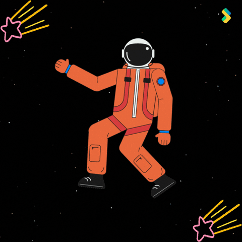 Waving Outer Space GIF by Bombay Softwares