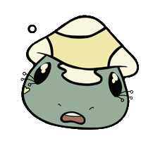 Confused Frog Sticker