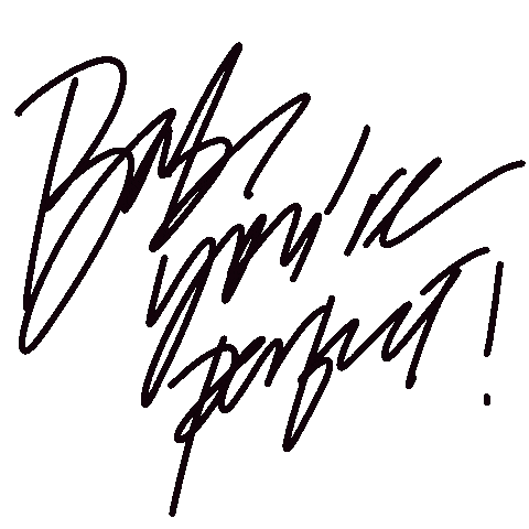 Babe Calligraphy Sticker