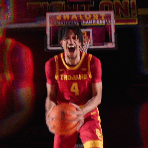 Basketball Hoops GIF by USC Trojans