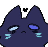 Sad Tired Sticker