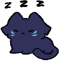 Sleepy Cat Sticker