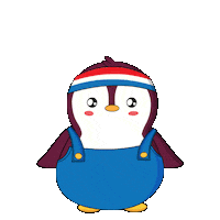 Confused Wait What Sticker by Pudgy Penguins