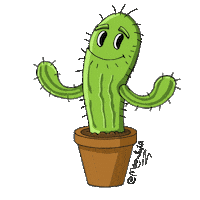 Happy Cartoon Sticker