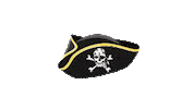 barbertime hair man hat pirate Sticker