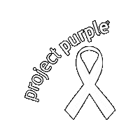 ProjectPurple pancreatic cancer pancreaticcancer pancreas cancer project purple Sticker