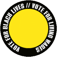 for15 vote blm black lives matter fist Sticker