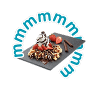 YogurteriaDanone chocolate ice cream frozen mmm Sticker