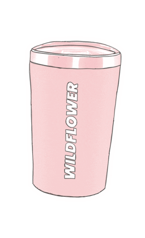 WildflowerSpace love cool pink coffee Sticker