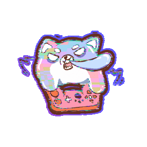 Konema giphygifmaker game dog crazy Sticker
