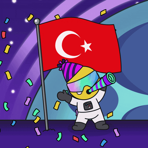Turkish Flag Love GIF by Space Riders