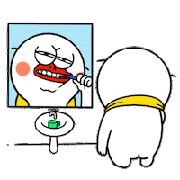 Tired Morning Sticker by kwaesam