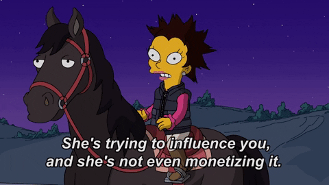 Influencing The Simpsons GIF by AniDom