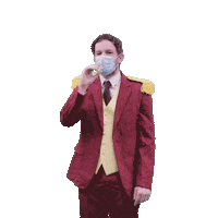 Mondkapje Sticker by CV Opsmuk