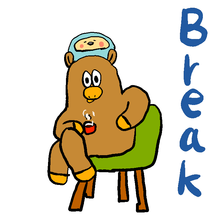Tea Time Break Sticker