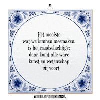 Wijsheid Reflectie Sticker by Tegelspreuken.nl