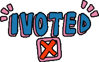 Voting Election Day Sticker by Poppy Deyes