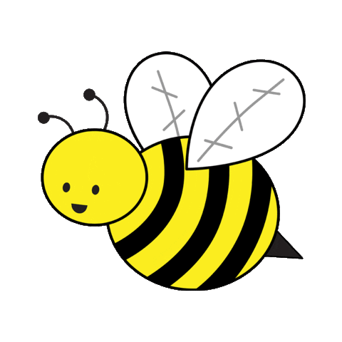 Honey Bee Fly Sticker by queeniescards