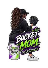 Bucketmom Sticker by Three60 Softball