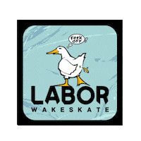 Angry Duck Sticker by LABOR Wakeskate
