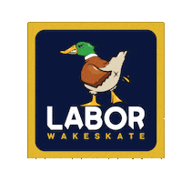 Angry Duck Sticker by LABOR Wakeskate