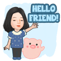 Hello Friends Sticker