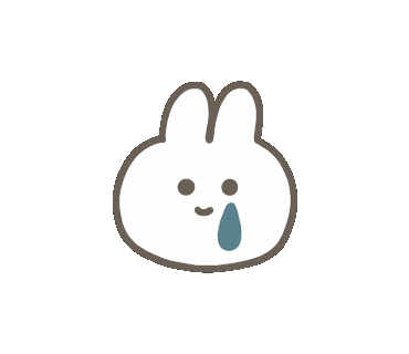 Bunny Crying Sticker