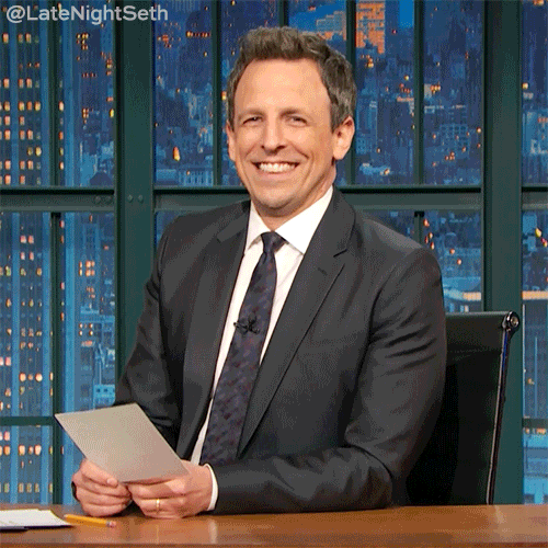 happy seth meyers GIF by Late Night with Seth Meyers