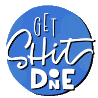 letterdireinen lettering do it macher getshitdone Sticker