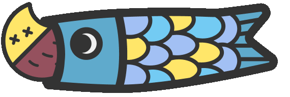 Koinobori Carp Streamer Sticker