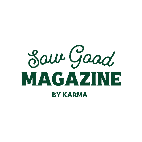 Sow Good Magazine By Karma Sticker by Karma Collab hub