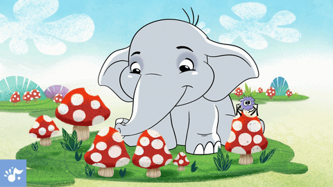 play elephant GIF by Canticos World