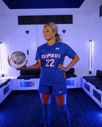 Womens Soccer GIF by DePaul Blue Demons