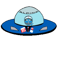 Aliens Alpine Sticker by Fhabsburg