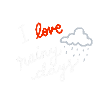 chicabeingme rain cloud weather umbrella Sticker