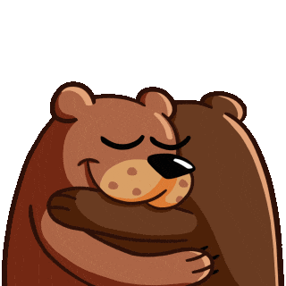 DoomDesign giphyupload love hug bear Sticker