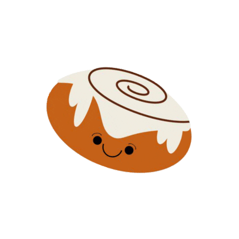 eistreet giphyupload pastry cinnamon cinnamonroll Sticker