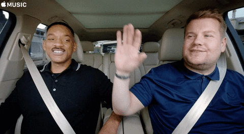 High Five Will Smith GIF by Carpool Karaoke: The Series on Apple Music