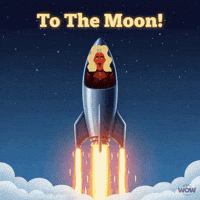 To The Moon Rocket GIF by World Of Women